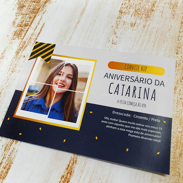 Convite tema vip festas de aniversário para crianças